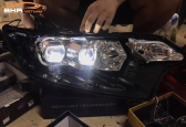 Độ đèn bi LED Aozoom X-Led Pro Domax Light Mitsubishi Outlander
